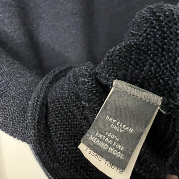 Bonobos Navy Heavy Knit Merino Henley Sweater Medium - Picture 4 of 5